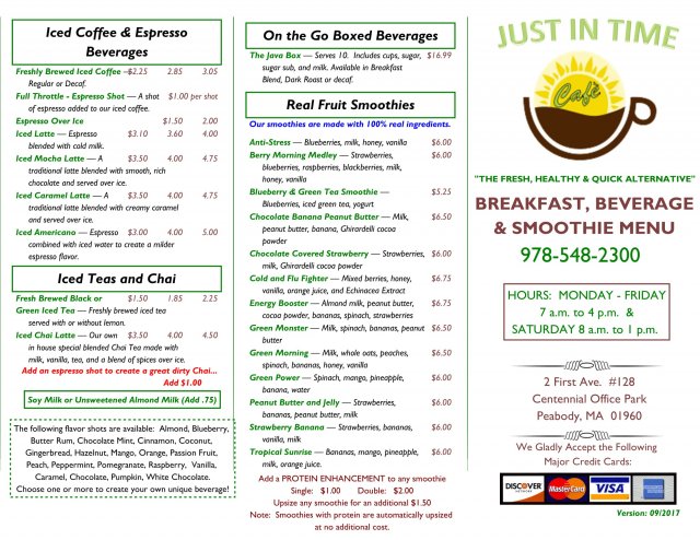 menus online